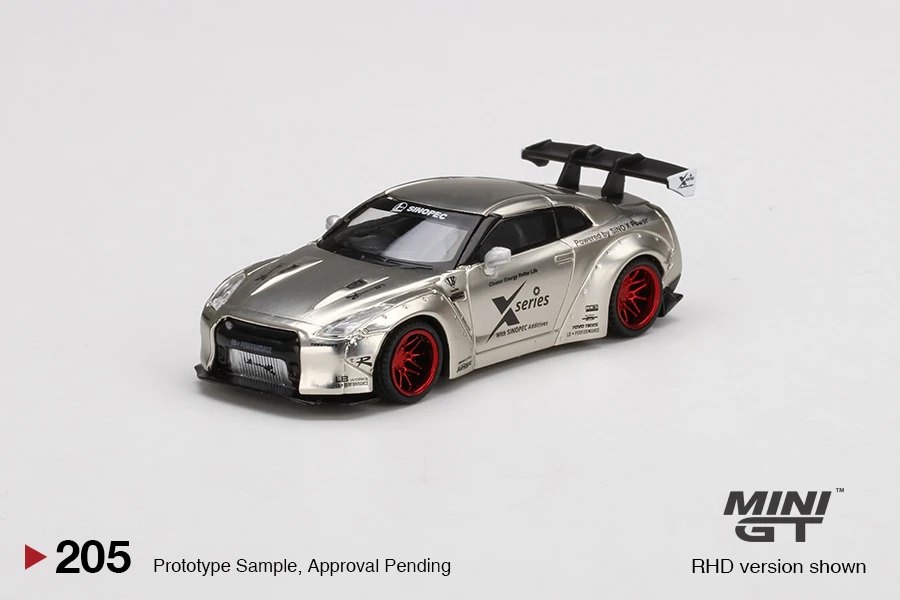2021 LB★WORKS Nissan GT-R R35 Type 1, Rear Wing ver 1, Satin Silver Silver: Image 3
