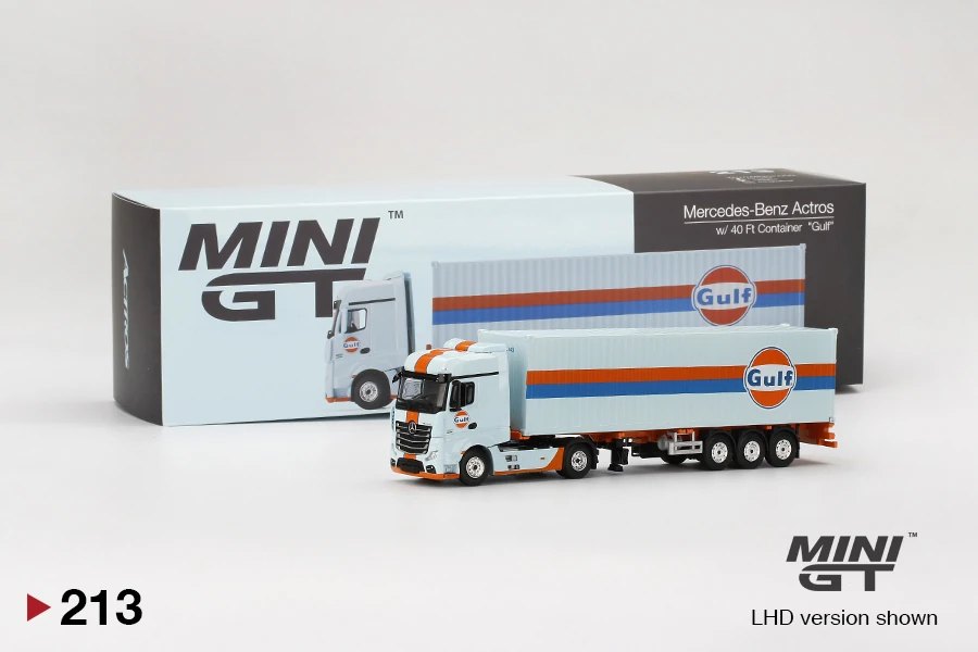 Hot Wheels Mercedes-Benz Actros w/ 40ft Container "Gulf"