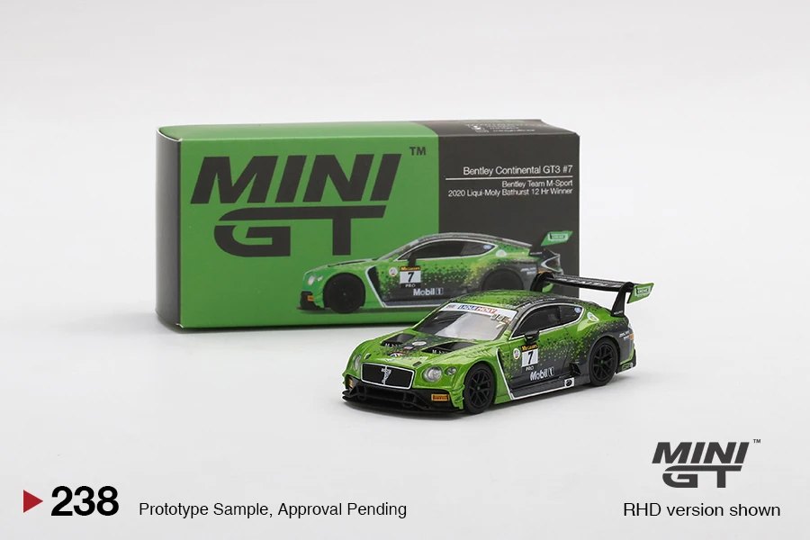 Hot Wheels Bentley Continental GT3 #7 Bentley Team M-Sport 2020 Liqui-Moly Bathurst 12 Hrs Winner