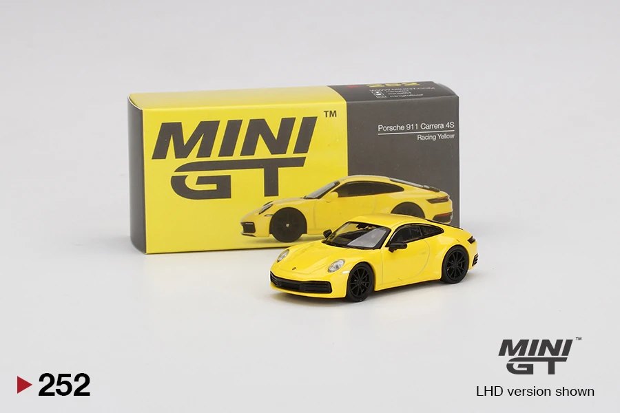 Hot Wheels Porsche 911 (992) Carrera 4S Racing Yellow