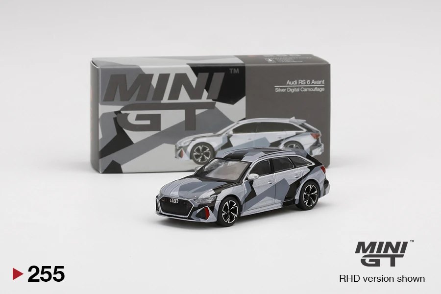 Hot Wheels Audi RS6 Avant Silver Digital Camouflage