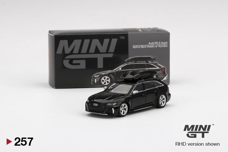 Hot Wheels Audi RS6 Avant Mythos Black Metallic w/ Roof Box