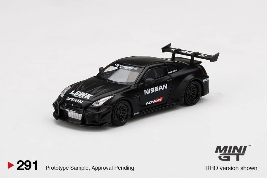 2021 LB-Silhouette WORKS GT NISSAN 35GT-RR Ver.2 Matt Black LBWK Black: Image 3