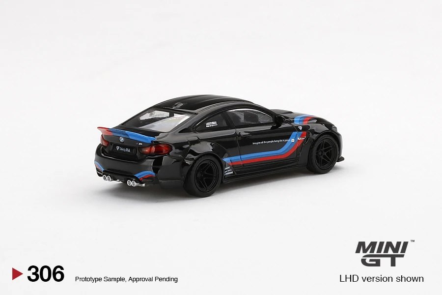2022 LB★WORKS BMW M4 Black W/ M Stripe Black: Image 4