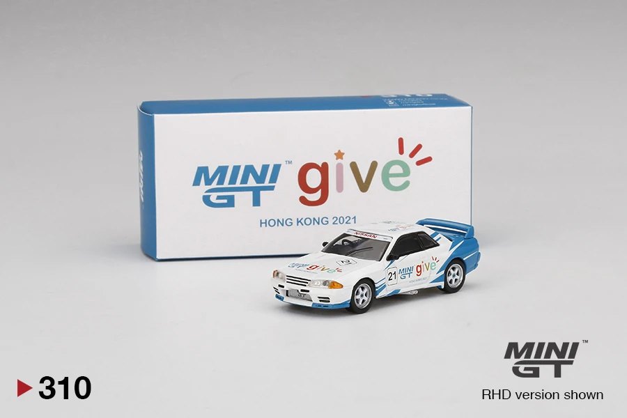 Hot Wheels Nissan Skyline GT-R R32 Gr. A #21 MINI GT GIVE 2021 HK Edition