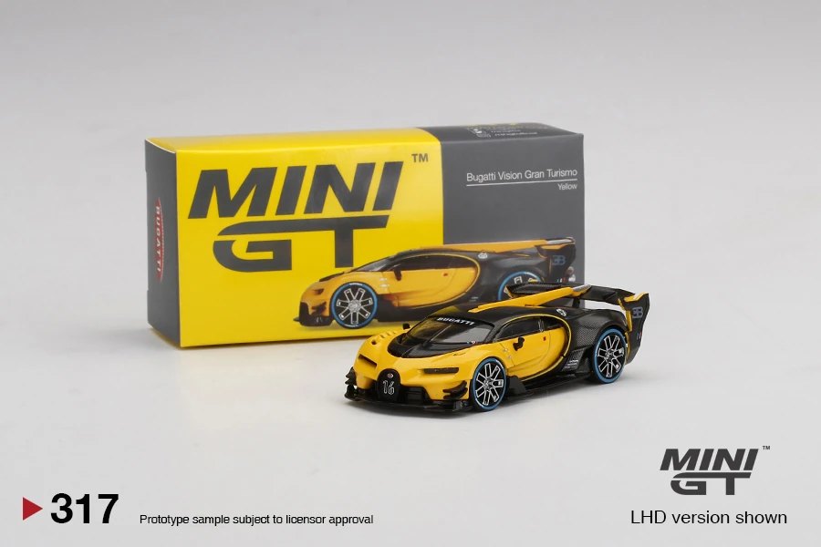 Hot Wheels Bugatti Vision Gran Turismo Yellow
