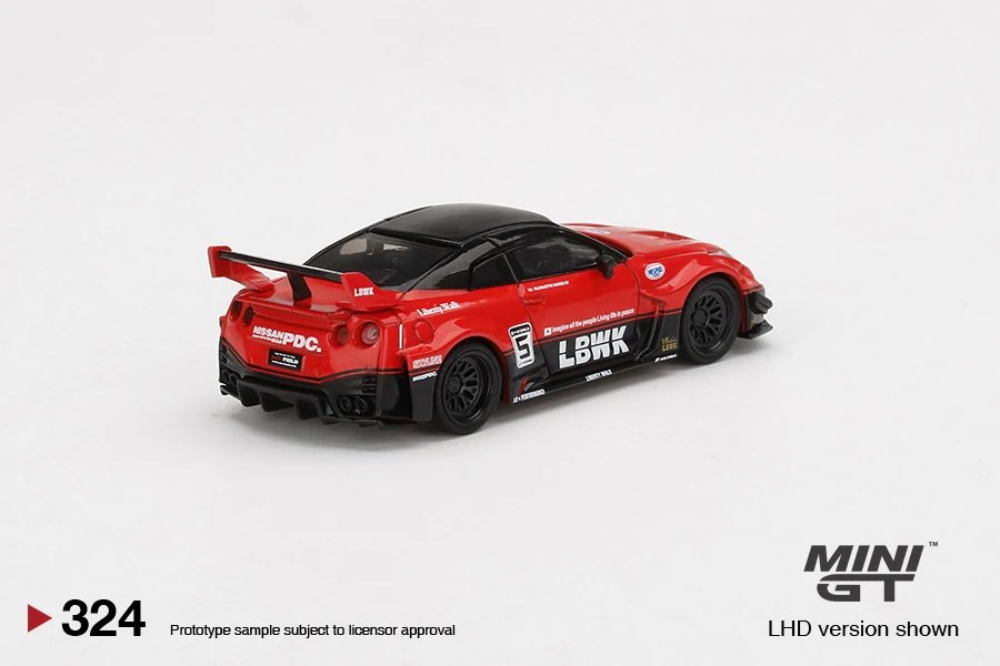 2022 LB-Silhouette Works GT Nissan 35GT-RR Ver. 1 Red/Black Black: Image 4