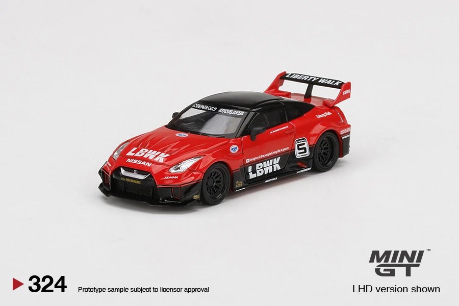 2022 LB-Silhouette Works GT Nissan 35GT-RR Ver. 1 Red/Black Black: Image 3