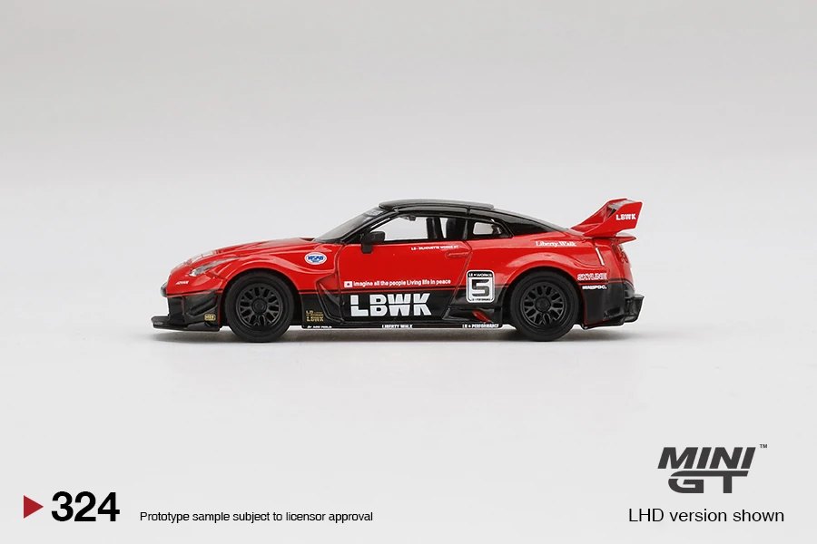 2022 LB-Silhouette Works GT Nissan 35GT-RR Ver. 1 Red/Black Black: Image 2