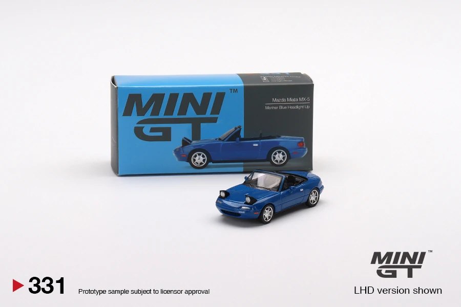 Hot Wheels Mazda Miata MX-5 (NA) Mariner Blue Headlight Up