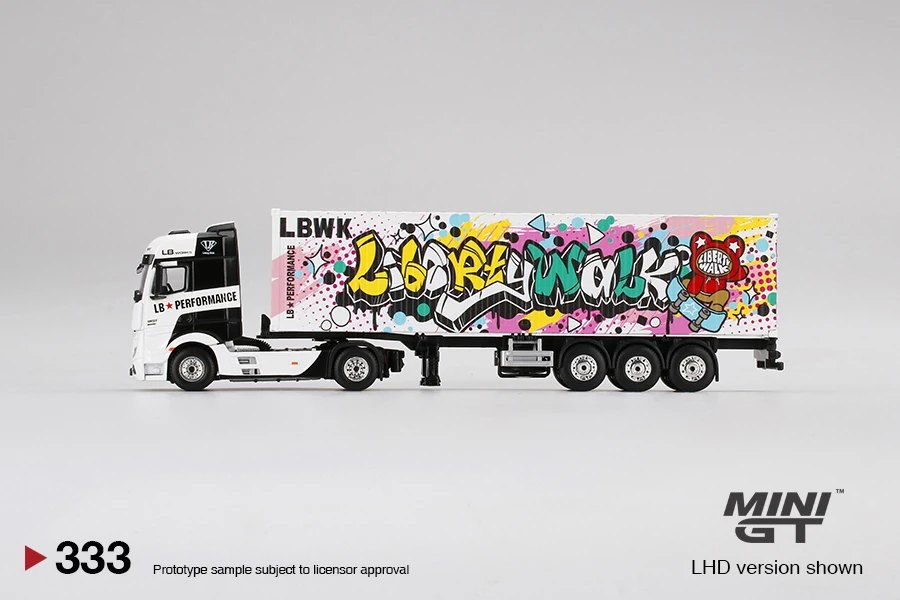 2022 Mercedes-Benz Actros with 40 Ft Container "LBWK Kuma Graffiti": Image 2