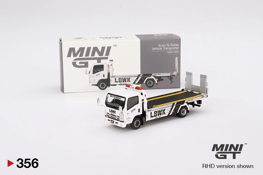 Hot Wheels Isuzu N-Series Vehicle Transporter LBWK White