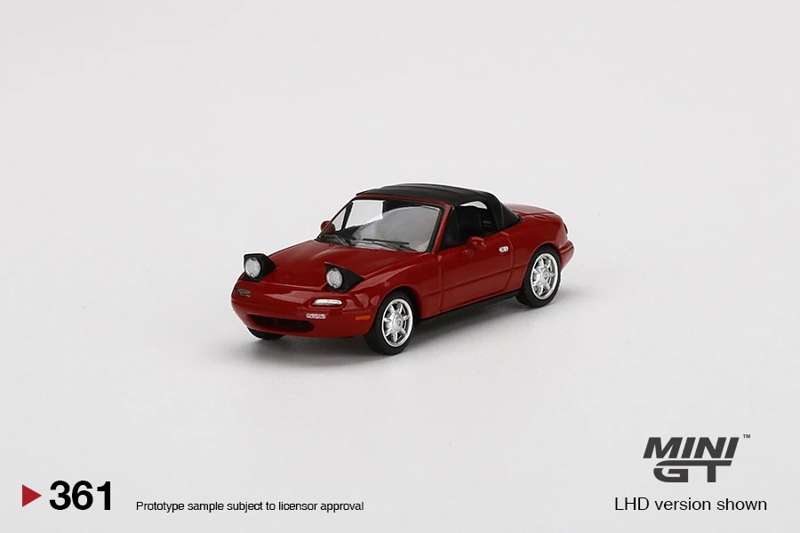 2022 Mazda Miata MX-5 (NA) Classic Red Headlight Up / Soft Top Red: Image 3