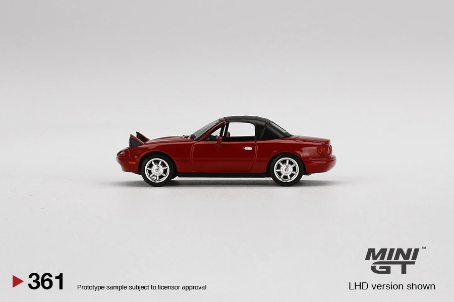 2022 Mazda Miata MX-5 (NA) Classic Red Headlight Up / Soft Top Red: Image 2