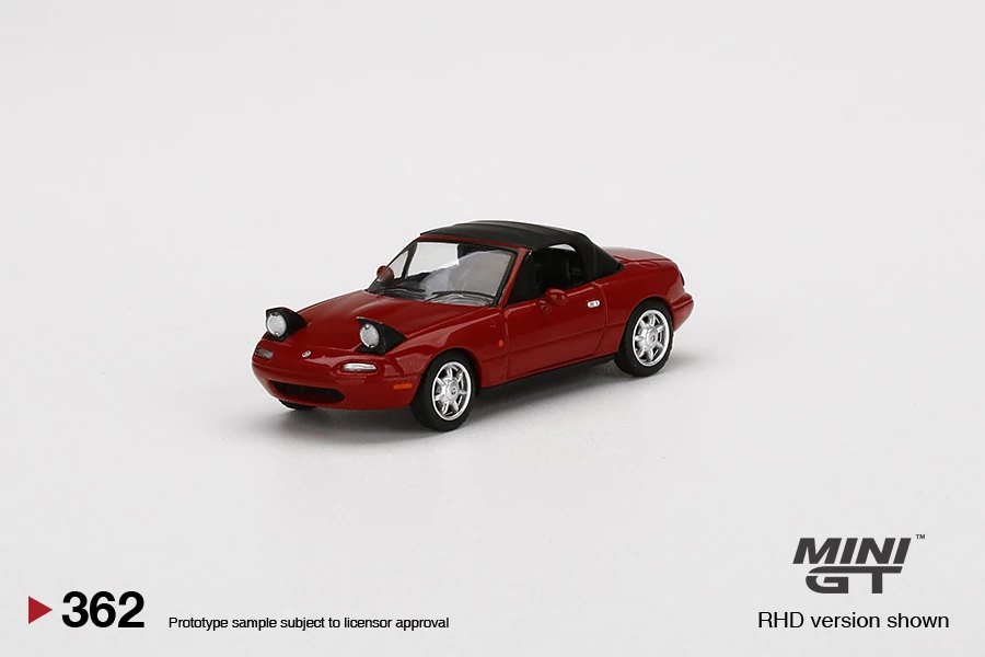 2022 Eunos Roadster Classic Red Headlight Up / Soft Top Red: Image 3