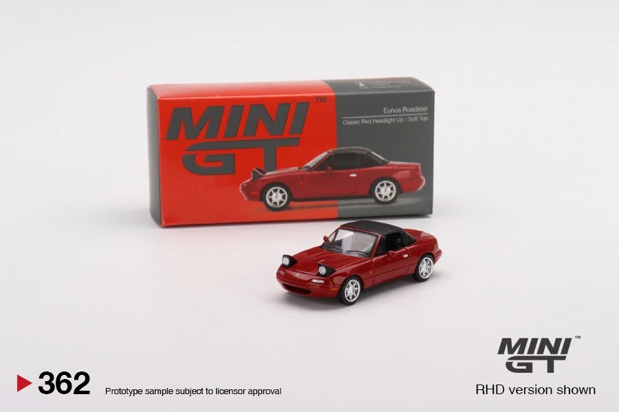 Hot Wheels Eunos Roadster Classic Red Headlight Up / Soft Top