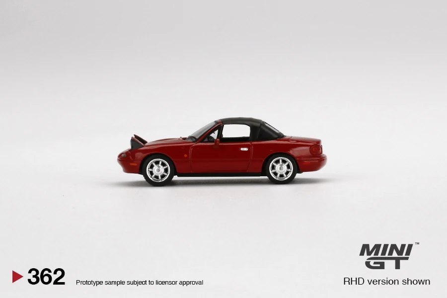 2022 Eunos Roadster Classic Red Headlight Up / Soft Top Red: Image 2
