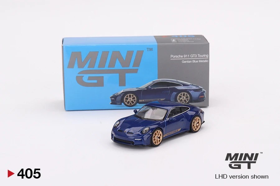 Hot Wheels Porsche 911 (992) GT3 Touring Gentian Blue Metallic