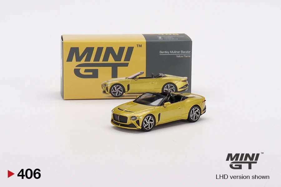 Hot Wheels Bentley Mulliner Bacalar Yellow Flame