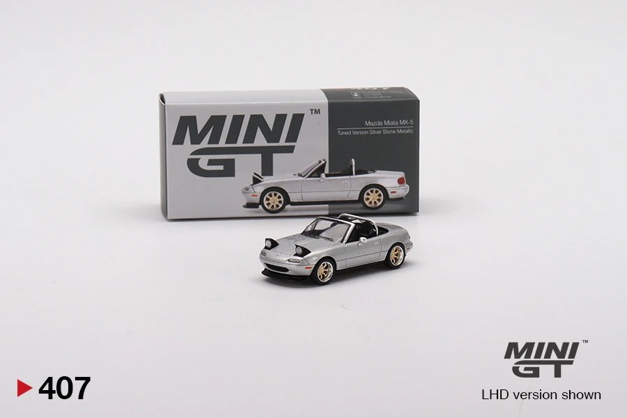 Hot Wheels Mazda Miata MX-5 (NA) Tuned Version Silver Stone Metallic