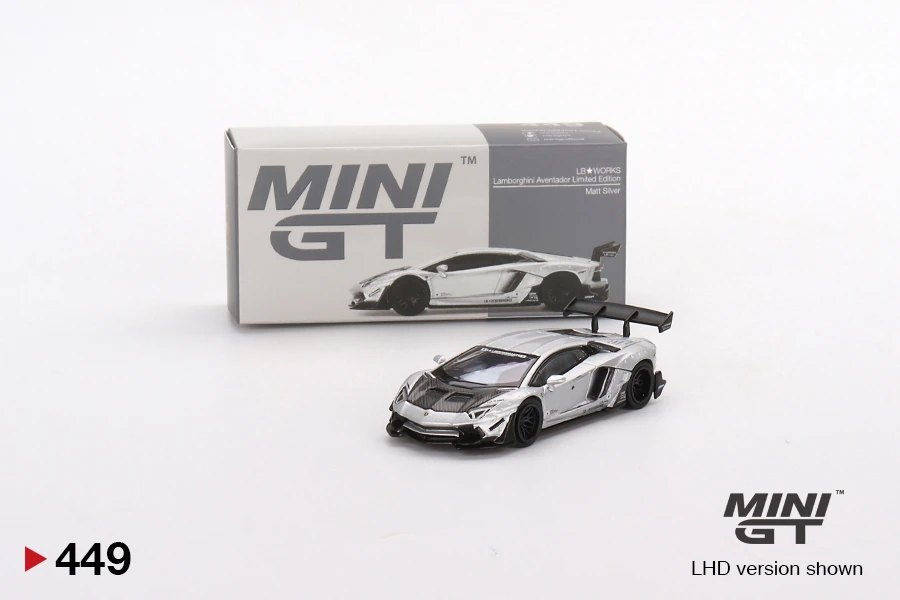Hot Wheels LB★Works Lamborghini Aventador Limited Edition Matt Silver