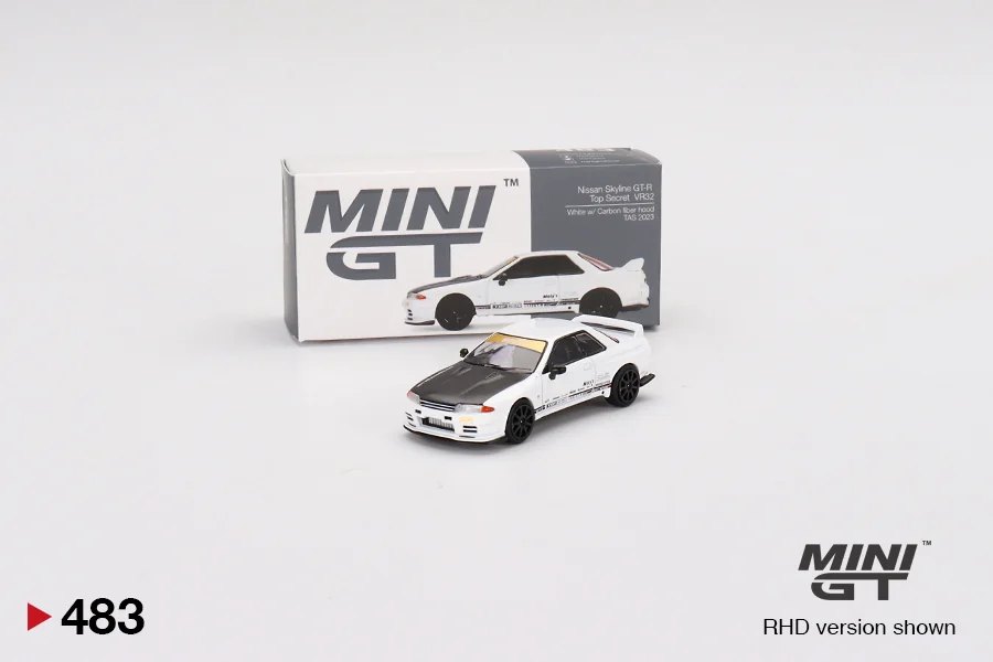 2023 Nissan Skyline GT-R Top Secret VR32 White w/ Carbon Fiber Hood White: No Package: Image 4