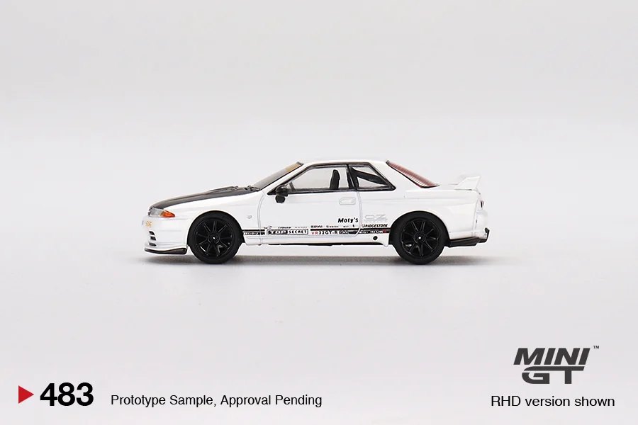 2023 Nissan Skyline GT-R Top Secret VR32 White w/ Carbon Fiber Hood White: No Package: Image 3
