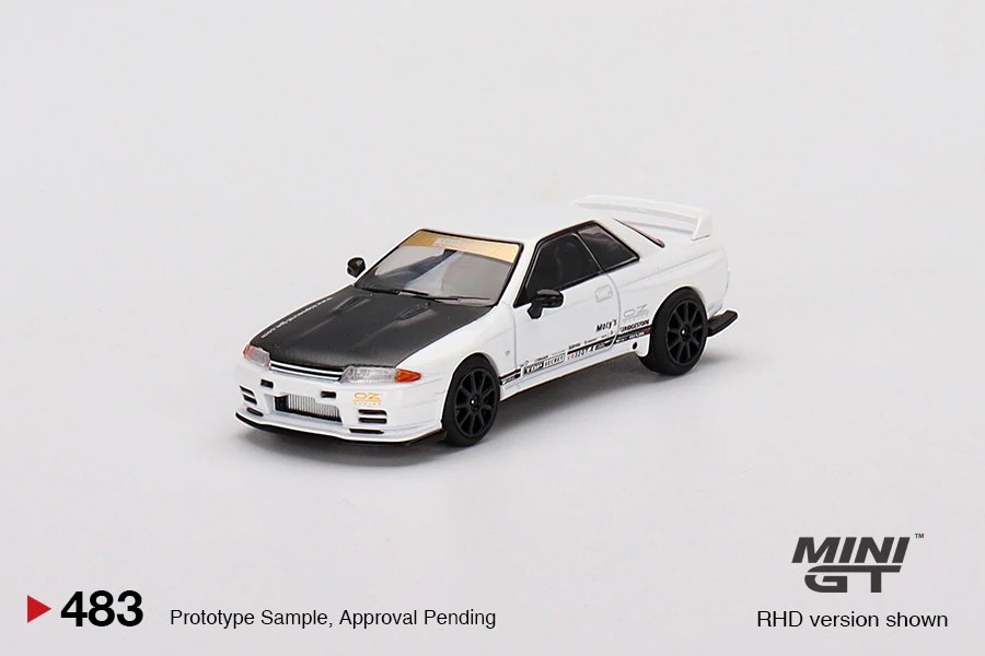 Hot Wheels Nissan Skyline GT-R Top Secret VR32 White w/ Carbon Fiber Hood