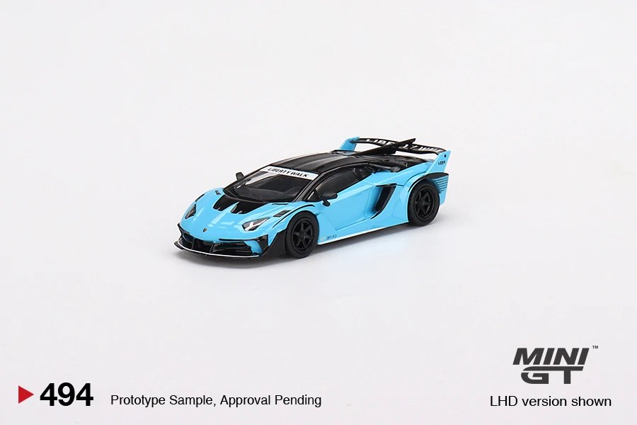 Hot Wheels Lamborghini LB-Silhouette Works Aventador GT EVO Baby Blue