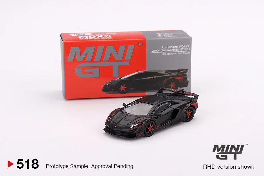 2023 Lamborghini LB-Silhouette Works Aventador GT EVO Matte Black w/ Red Accent Black: No Package: Image 4