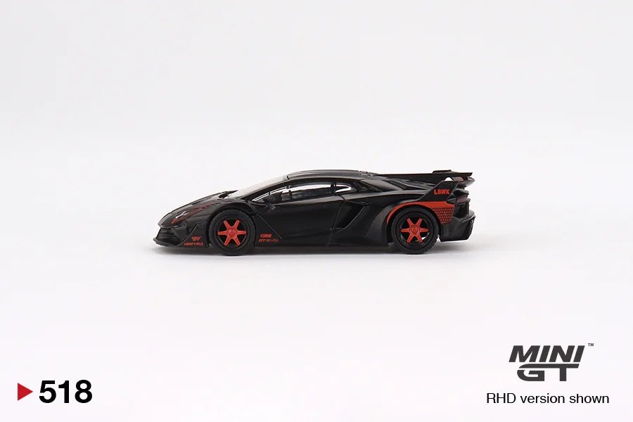 2023 Lamborghini LB-Silhouette Works Aventador GT EVO Matte Black w/ Red Accent Black: No Package: Image 3