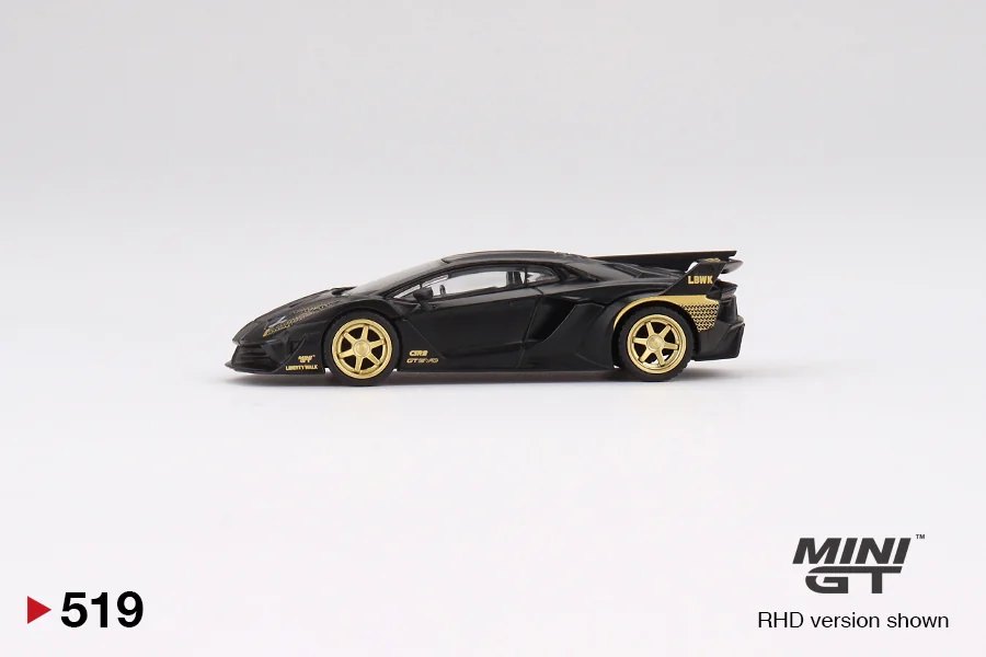 2023 Lamborghini LB-Silhouette Works Aventador GT EVO Matte Black (Gold Accents) Black: No Package: Image 3