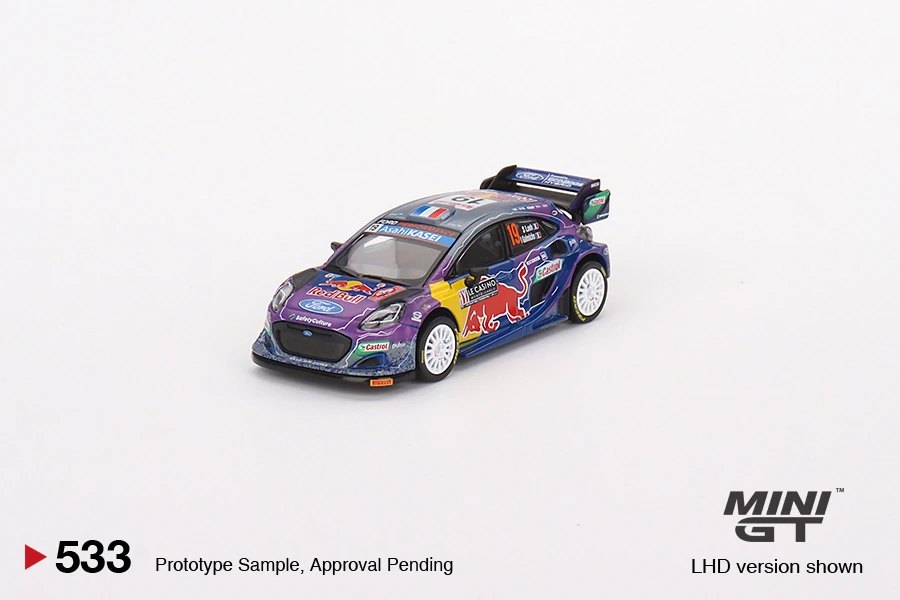Hot Wheels Ford Puma Rally1 #19 M-Sport Ford WRT 2022 Rally Monte Carlo Winner