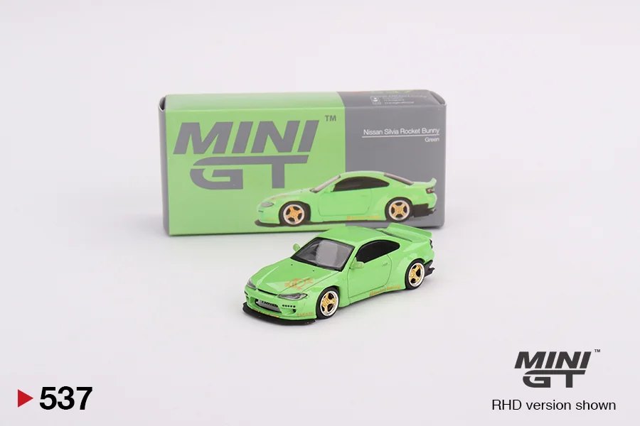 2023 Nissan Silvia (S15) Rocket Bunny Green 2023 Shizuoka Hobby Show Exclusive Green: No Package: Image 4