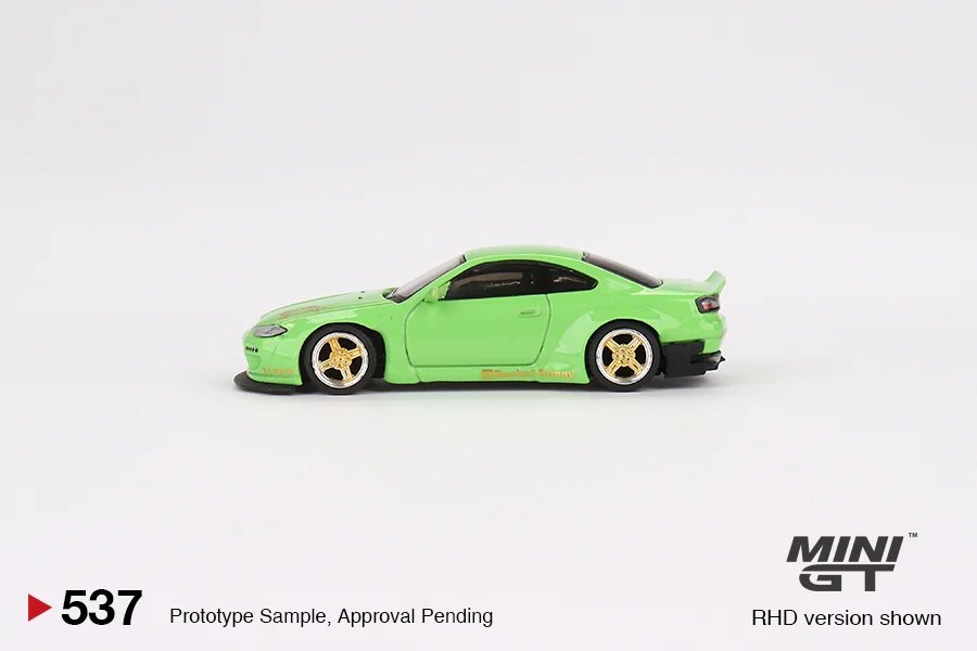 2023 Nissan Silvia (S15) Rocket Bunny Green 2023 Shizuoka Hobby Show Exclusive Green: No Package: Image 3