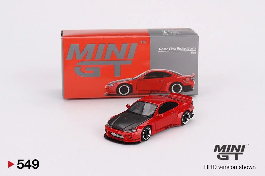 2023 Nissan Silvia (S15) Rocket Bunny Red w/ Carbon Bonnet Red: No Package: Image 4