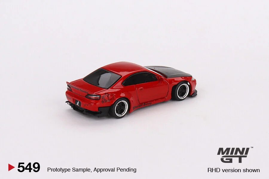 2023 Nissan Silvia (S15) Rocket Bunny Red w/ Carbon Bonnet Red: No Package: Image 2