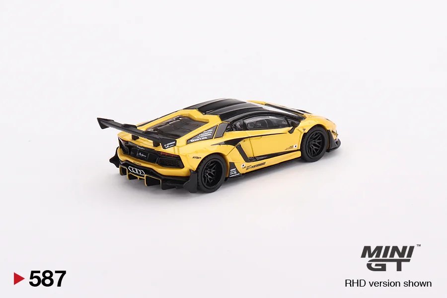 2023 LB★WORKS Lamborghini Aventador Limited Edition Yellow 2023 HK ToyCar Salon Exclusive Yellow: No Package: Image 2