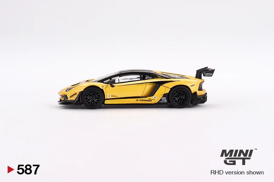 2023 LB★WORKS Lamborghini Aventador Limited Edition Yellow 2023 HK ToyCar Salon Exclusive Yellow: No Package: Image 3