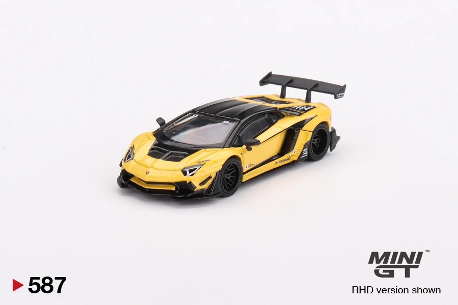 Hot Wheels LB★WORKS Lamborghini Aventador Limited Edition Yellow 2023 HK ToyCar Salon Exclusive