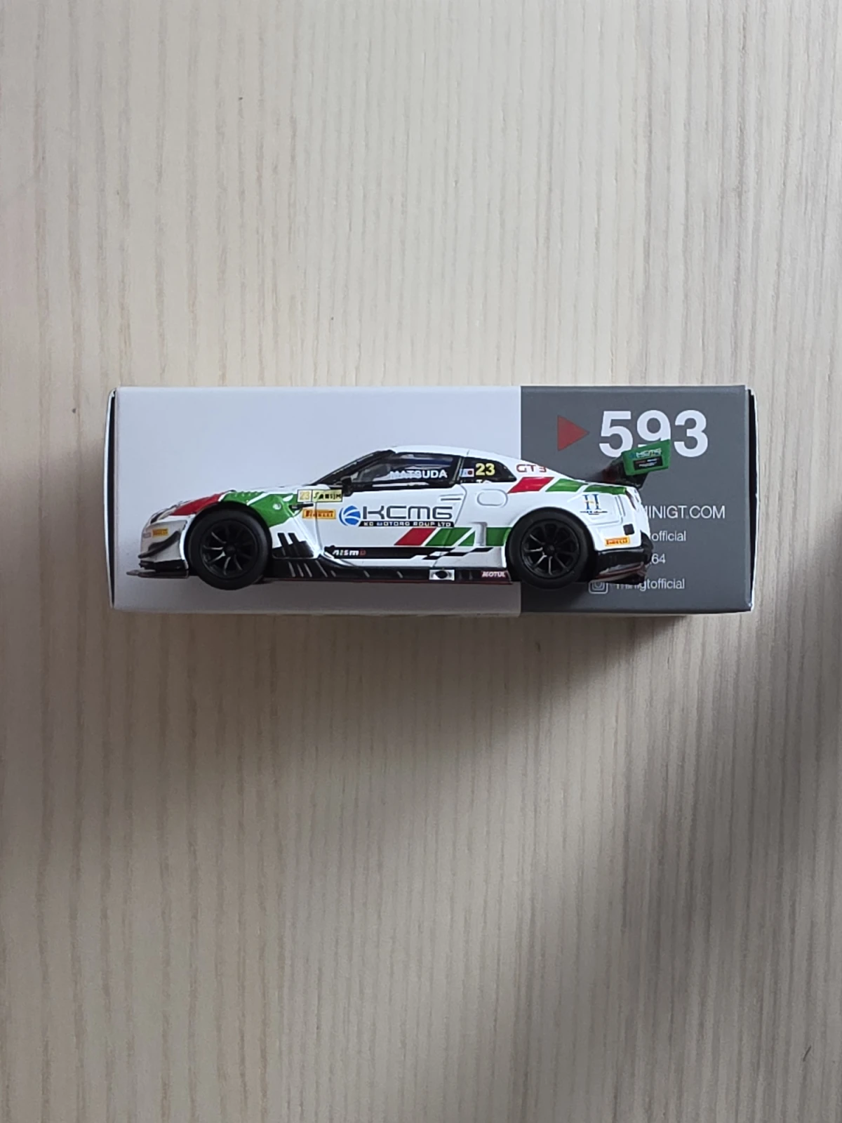 2024 Nissan GT-R NISMO GT3 #23 KCMG 2018 FIA World Cup Macau White: No Package: Image 4