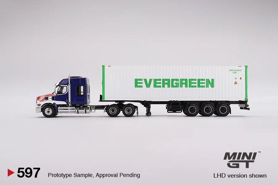 2023 Western Star 49X Blue w/ 40' Reefer Container EVERGREEN Blue: No Package: Image 3
