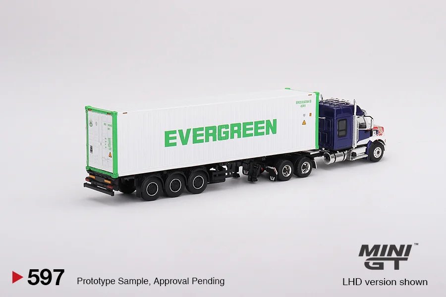 2023 Western Star 49X Blue w/ 40' Reefer Container EVERGREEN Blue: No Package: Image 2