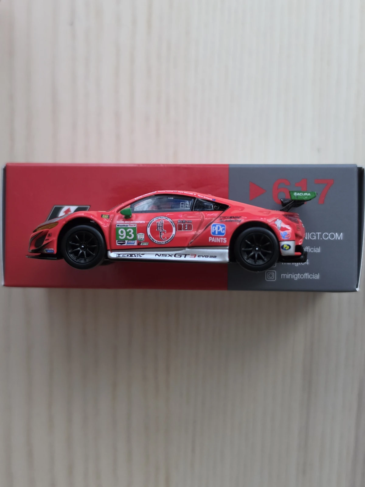 2024 Acura NSX GT3 EVO22 #93 WTR Racers dge Motorsports IMSA 2023 Daytona 24 Hr.: No Package: Image 4