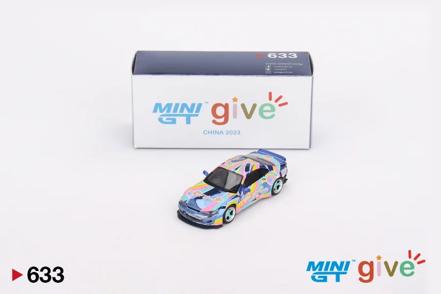 2023 Nissan Silvia (S15) Rocket Bunny Chrome Blue MINI GT give 2023 China Blue: No Package: Image 4