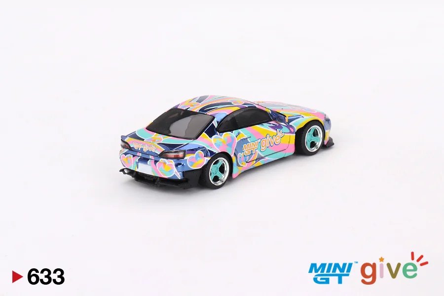 2023 Nissan Silvia (S15) Rocket Bunny Chrome Blue MINI GT give 2023 China Blue: No Package: Image 2
