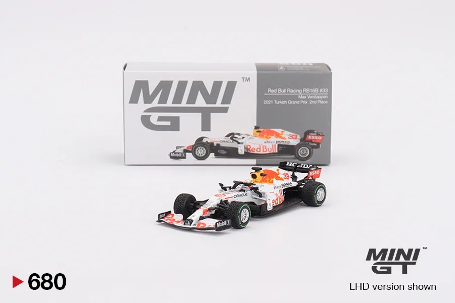 2024 Red Bull RB16B #33 Max Verstappen 2021 Turkish Grand Prix 2nd Place Red: No Package: Image 4