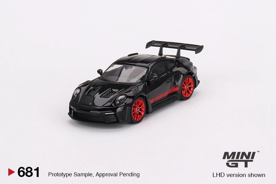 Hot Wheels Porsche 911 (992) GT3 RS Black with Pyro Red
