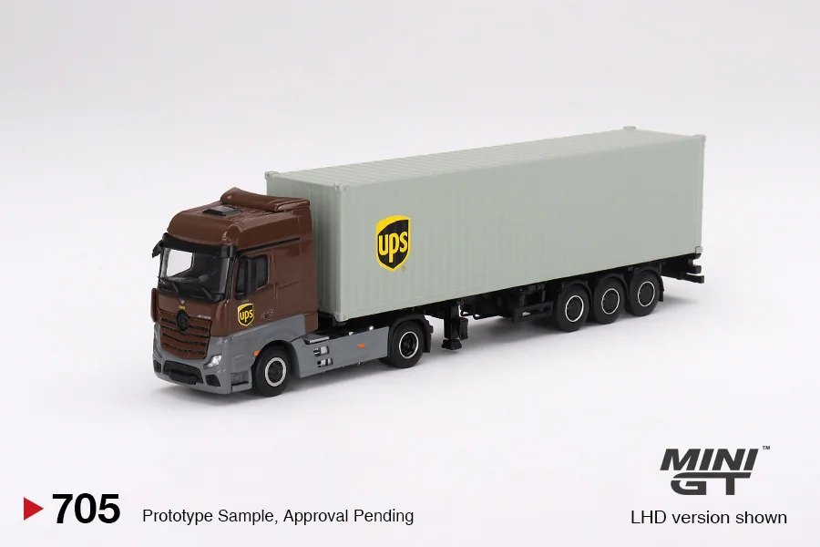 2024 Mercedes-Benz Actros w/ 40 Ft Container "UPS Europe": No Package: Image 3