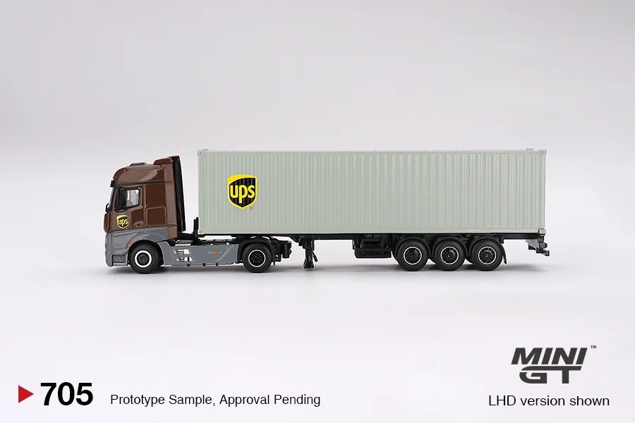 2024 Mercedes-Benz Actros w/ 40 Ft Container "UPS Europe": No Package: Image 2